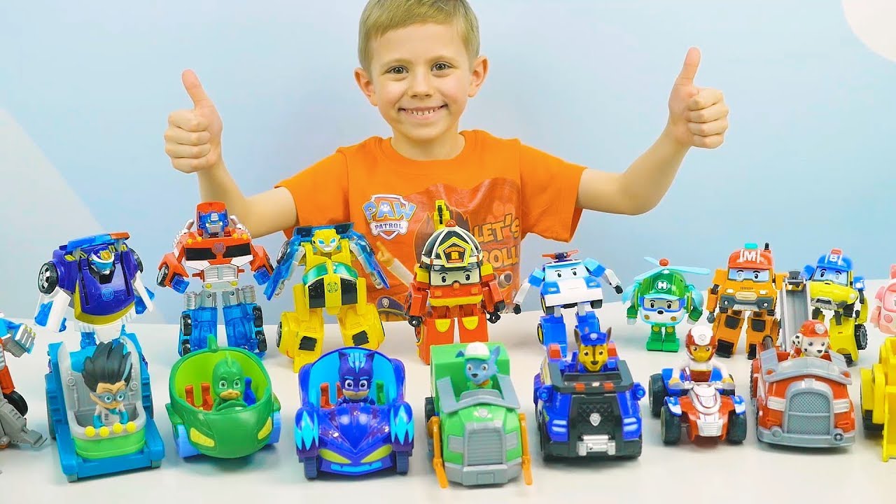 SHHenyachij-Patrul-na-mashinkah-protiv-Geroev-v-Maskah.-Avtogonki-dlya-malenkih-detej-PAW-PATROL