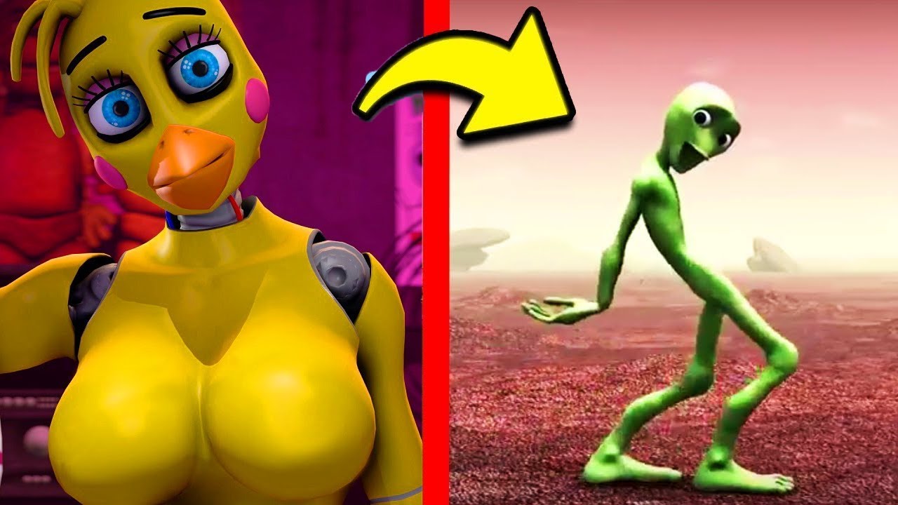 CHTO-BUDET-ESLI-ANIMATRONIK-PREVRATILSYA-V-ZELENYJ-CHELOVEK-I-TANTSUET-FNAF-Majnkraft-Video-FNAF-Multik