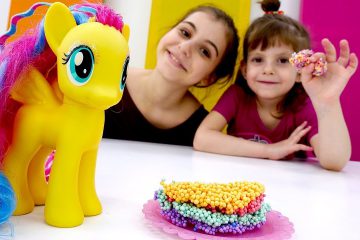 Flattershaj-v-magazine-Lepim-iz-plastilina-tort-Igry-s-poni