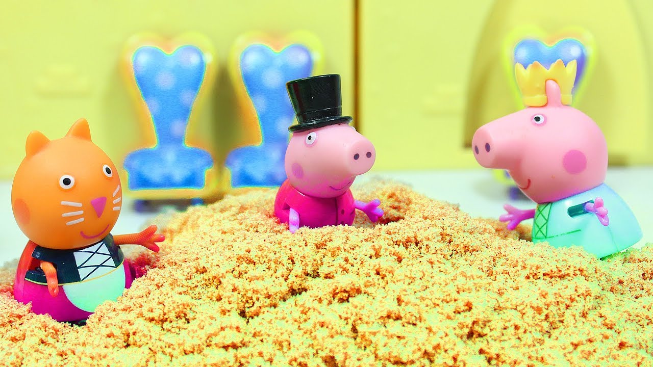Davajte-poigraem-V-IGRUSHKI-Svinka-Peppa-Kineticheskij-pesok-Dlya-Detej