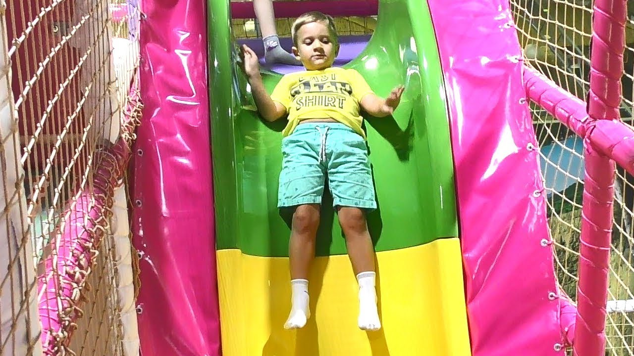 Indoor-Playground-for-kids-fun-Play-time-with-Roma-and-Diana