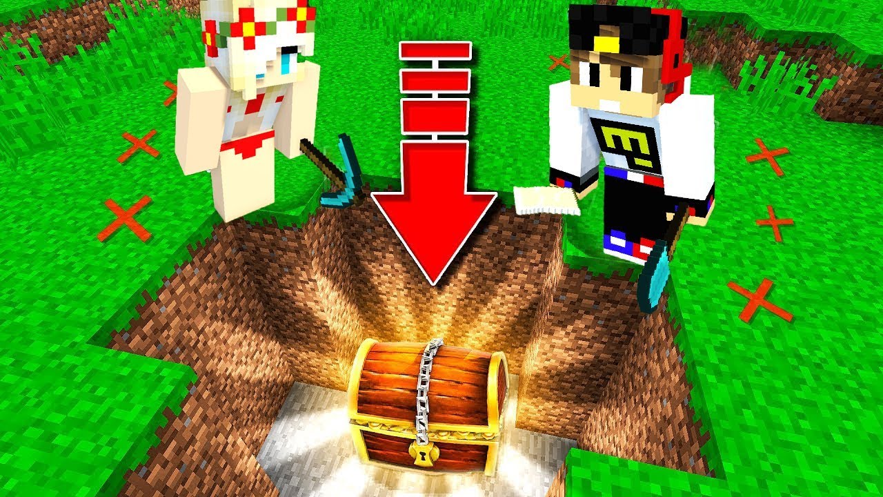 REBENOK-I-DEVUSHKA-NASHLI-KLAD-VYZHIVANIE-NA-OSTROVE-V-MAJNKRAFT-MULTIK-DLYA-DETEJ-MINECRAFT