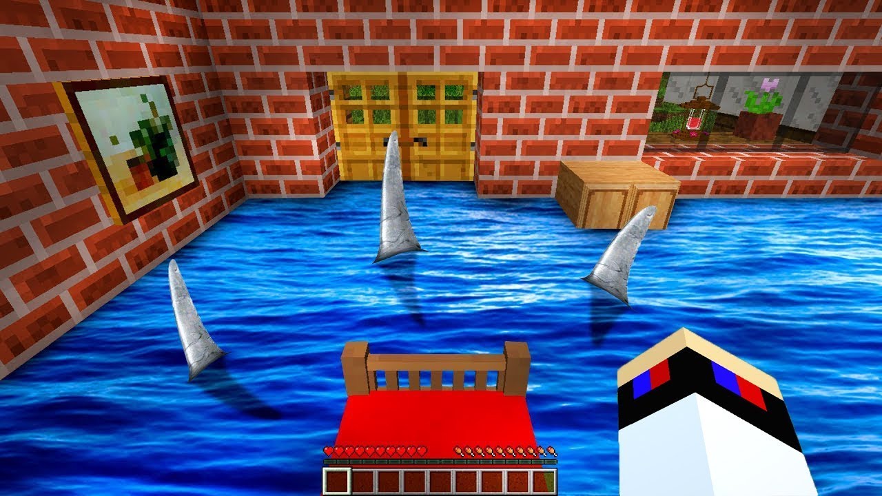 REBENOK-I-DEVUSHKA-V-DOME-S-AKULAMI-NA-OSTROVE-VYZHIVANIE-V-MAJNKRAFT-DLYA-DETEJ-MULTIK-MINECRAFT