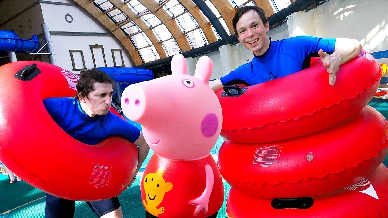 Svinka-Peppa-v-akvaparke-Video-dlya-detej-s-Transformerami-Akvatim