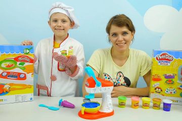 Video-dlya-detej-PLEJ-DO-KUHNYA-i-Povar-Danik.-Play-Doh-MIKSER-dlya-sladostej