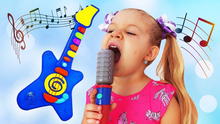 Diana-and-Papa-Pretend-Play-with-Musical-Instruments-Toys-for-Kids