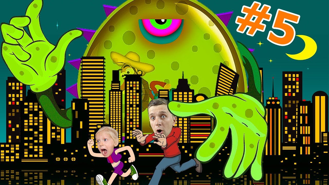 LIZUN-SLIZNYAK-zahvatyvaet-MIR-5-POBEG-s-LUNY-Veselyj-Letsplej-ot-papy-i-Milany-ot-FFGTV-dlya-detej