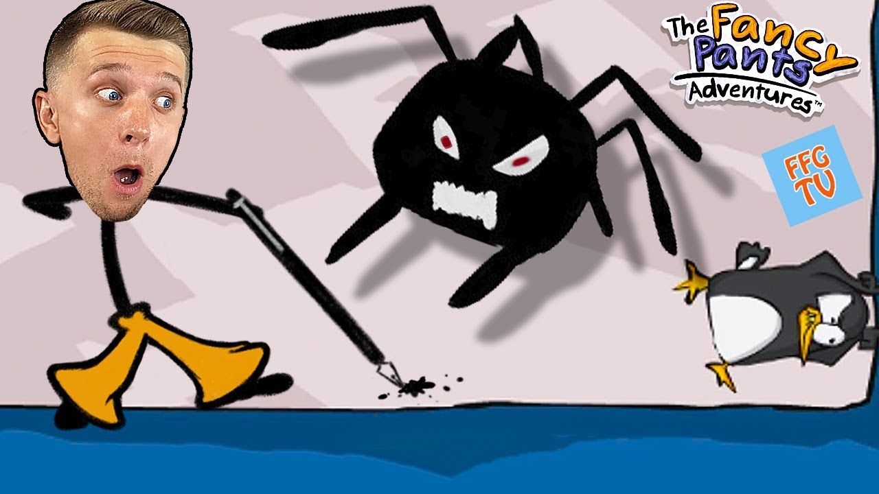 NEW-Priklyucheniya-NARISOVANNOGO-CHELOVECHKA-pobeg-ot-ZLYH-CHERNIL-detskij-letsplej-ot-Semi-FFGTV