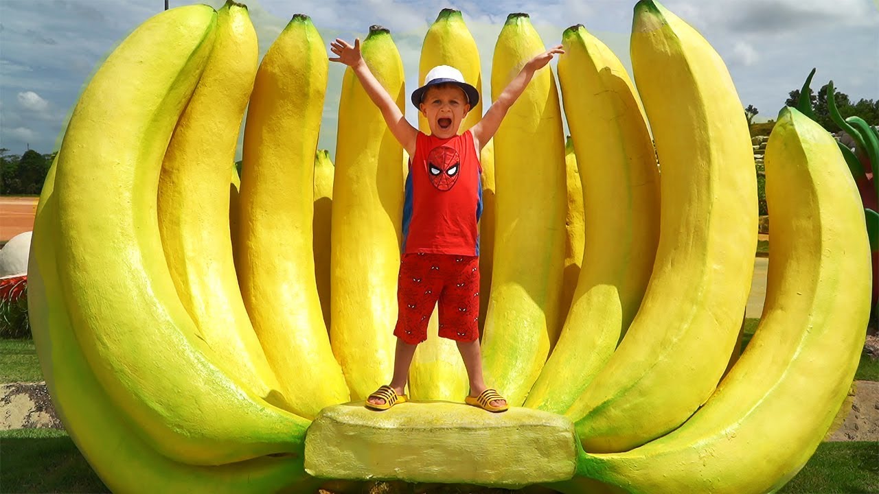 Roma-and-Diana-Learn-English-Food-Names-Fruits-and-Vegetables-while-playing