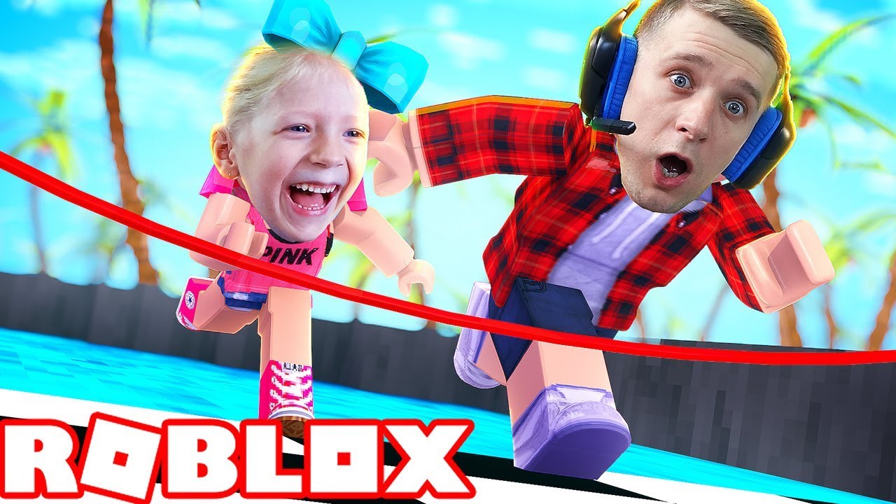 Nasha-SUPER-SKOROST-v-ROBLOX-CHELLENDZH-Igry-v-DOGONYALKI-ili-kto-pridet-pervyj-Papa-i-Milana-FFGTV