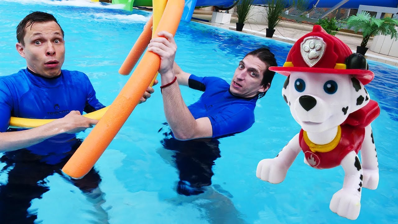 SHHenyachij-patrul-v-akvaparke.-Optimus-Prajm-i-supergeroi-Akvatim