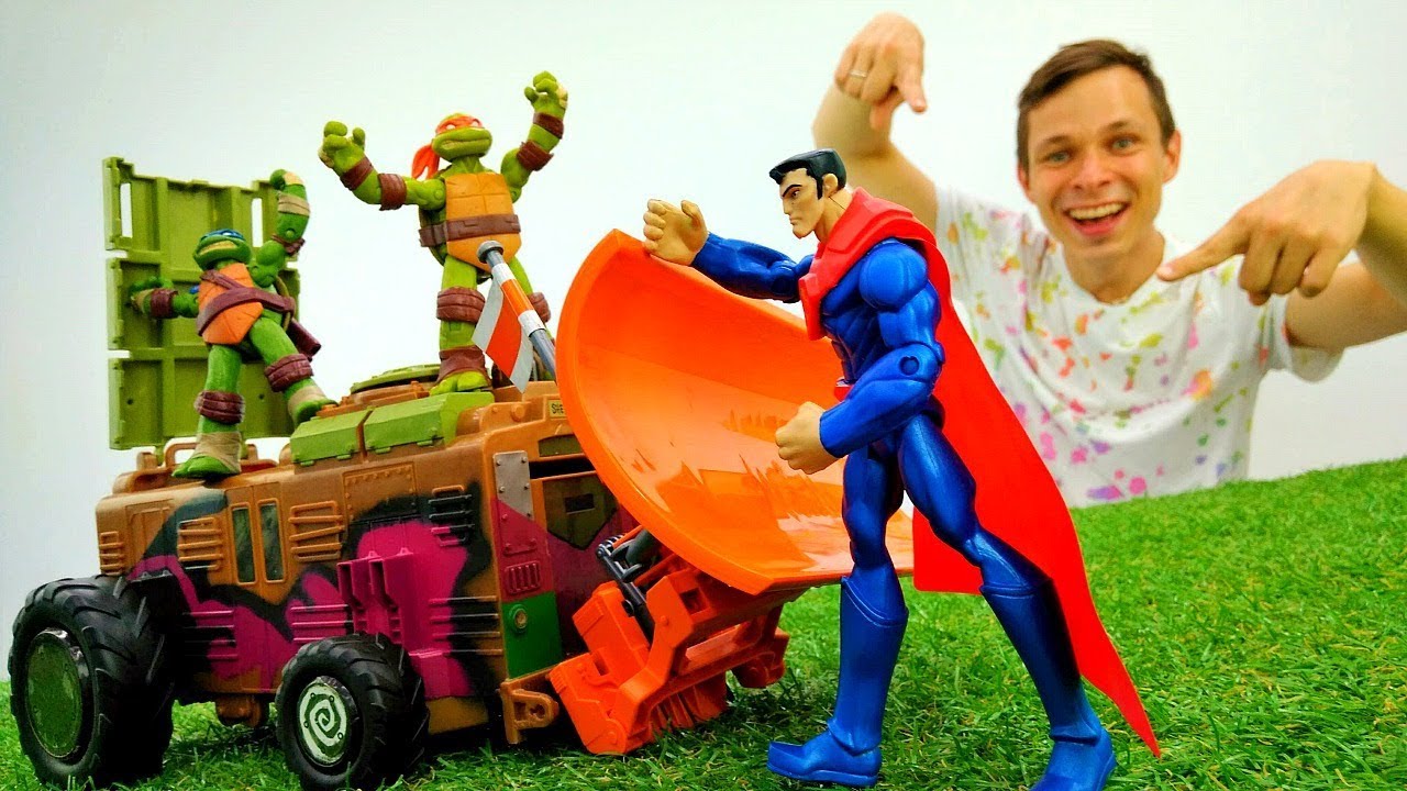 Gonki-supergeroev-CHerepashki-Nindzya-i-Supermen-Igry-s-mashinkami