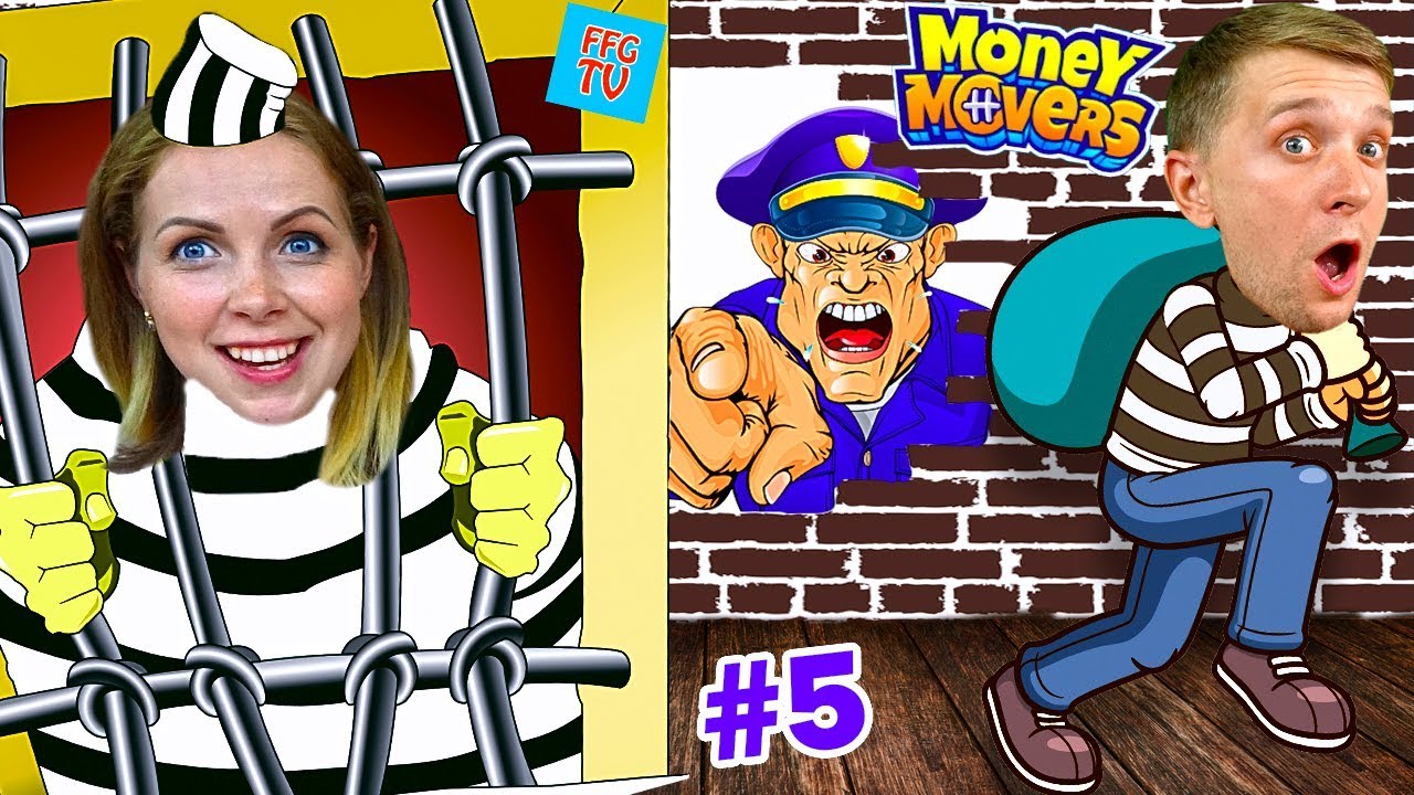 POBEG-IZ-TYURMY-2-CHast-5-SBEZHALI-s-TYURMY-ot-Politsii-v-Igre-Money-Movers-2-Dlya-detej-kids