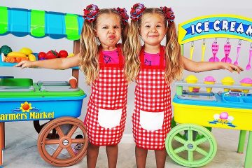 Diana-playing-with-Ice-Cream-toys-a-fun-story-for-kids-about-twins