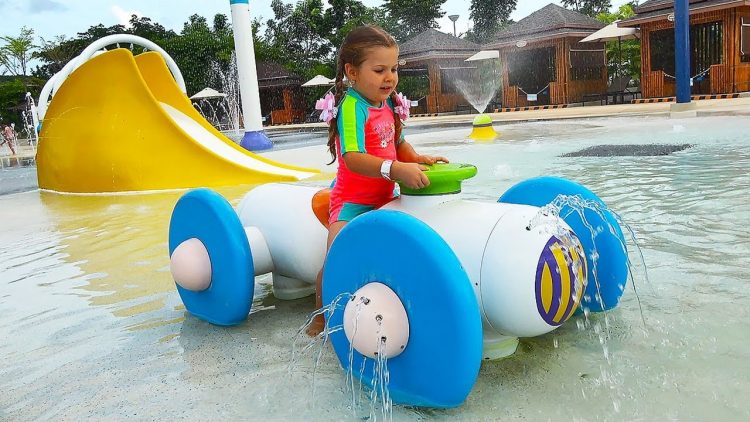 Roma-and-Diana-Rides-the-Water-Slides-at-the-Water-park