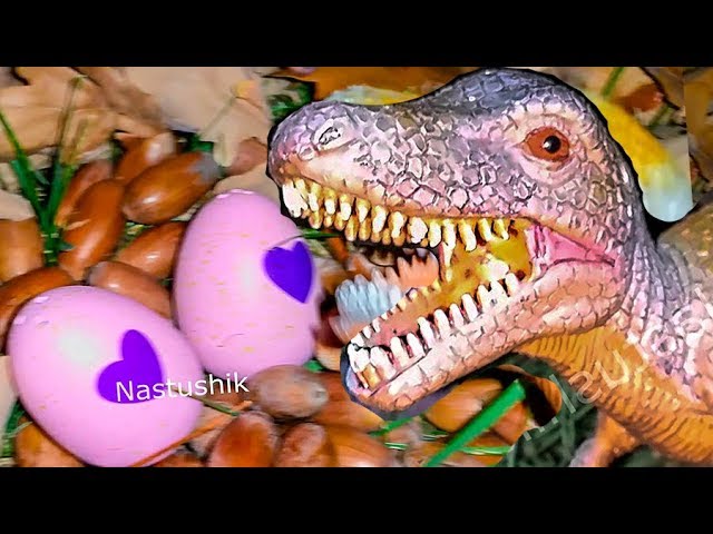 NASTYA-I-DINOZAVRY-Gigantskij-dinozavr-napal-na-yajtsa-dinozavra-Park-dinozavrov-dinosaurs