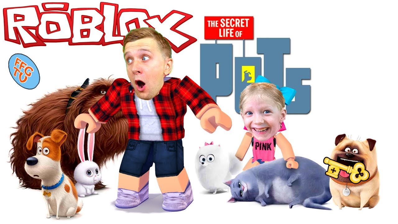 Priklyucheniya-SOBAKI-MAKSA-iz-Multika-Sekretnaya-ZHizn-Domashnih-ZHivotnyh-v-ROBLOX-Milana-i-Papa-FFGTV