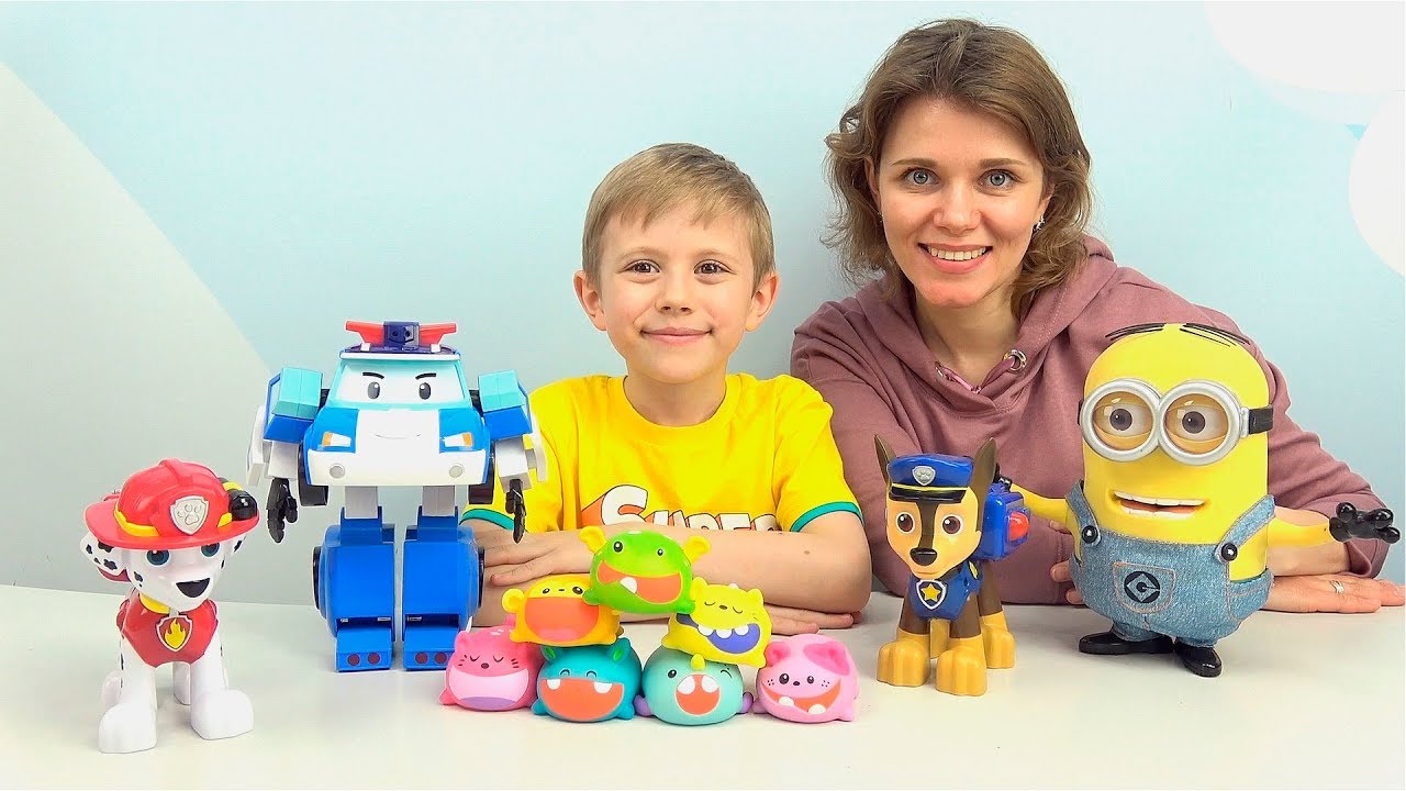 Gruppa-Robokara-Poli-i-SHHenyachego-Patrulya-ishhet-talanty-Muzykalnye-igrushki-notki-Silly-Squeaks