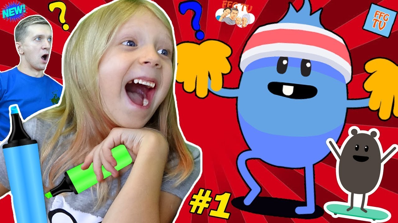 CHto-MILANA-RISUET-VESELYE-PRIKLYUCHENIYA-v-Igre-Dumb-Ways-Draw-ot-Papy-i-Milany-FFGTV