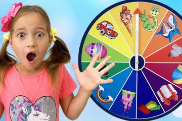Sofia-and-a-Fun-children39s-game-with-a-Magic-wheel