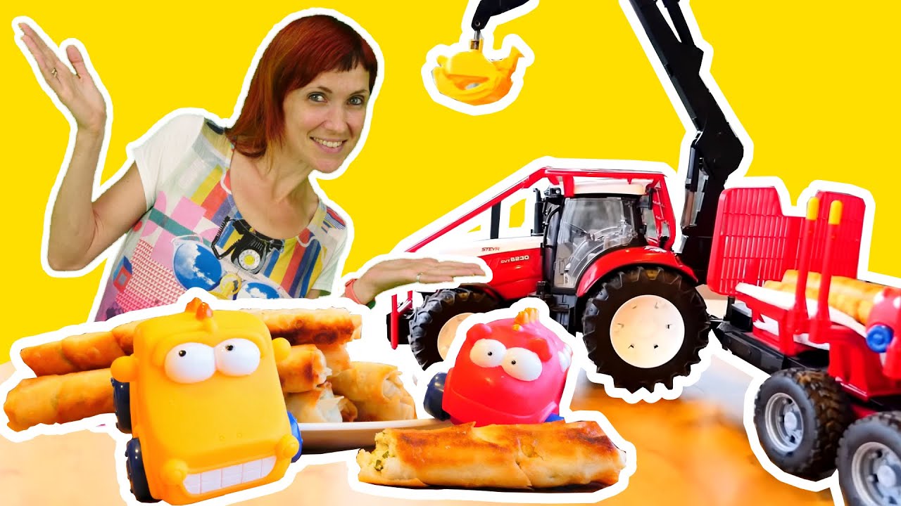 Masha-Kapuki-i-Mashinki-gotovyat-rogaliki.-Video-dlya-detej