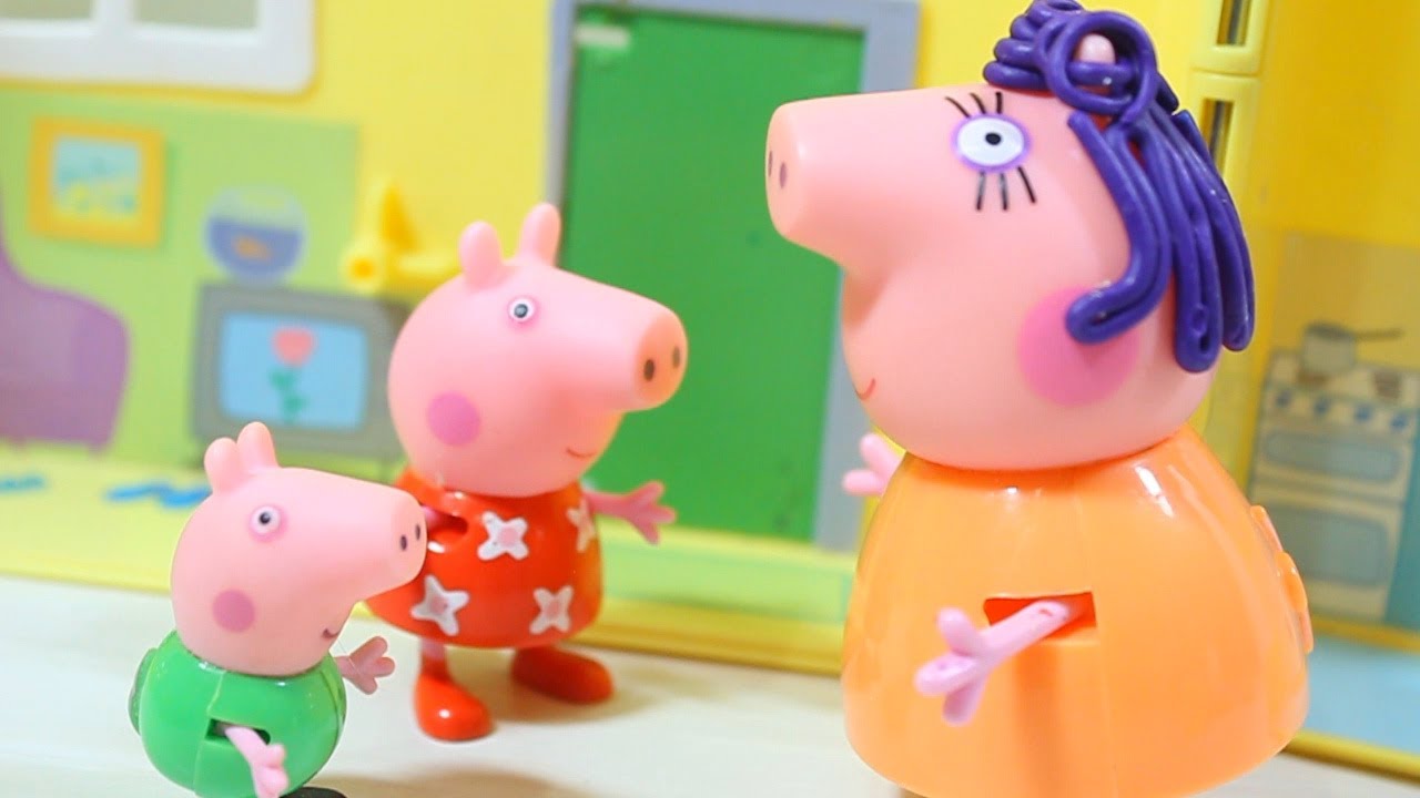 Peppa-i-Dzhordzh-ne-hotyat-idti-v-detskij-sad-Multik-iz-igrushek