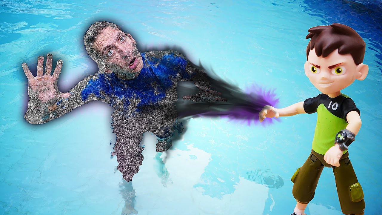 Video-igry-s-Ben-10-Vse-v-Akvaparke-stali-statuyami-Transformery-v-Onlajn-shou-Akvatim