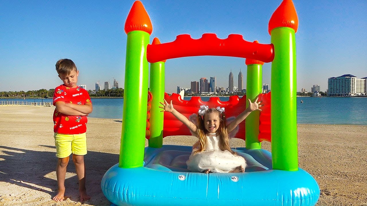 Diana-and-Roma-Pretend-Play-with-new-Toys