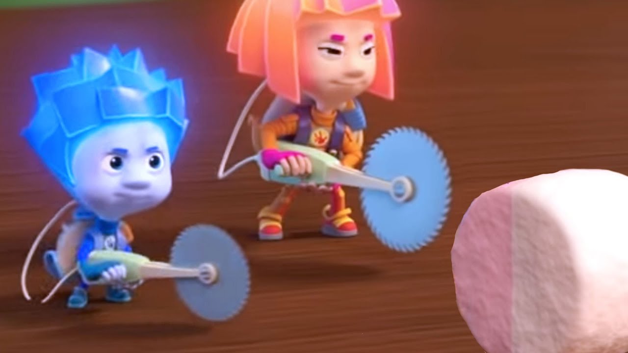 Fiksiki-novye-serii-Zefir-Pugovitsa-Klej-Plastik-Pups-Karandash-Serdtse-Fantasticheskij-mult