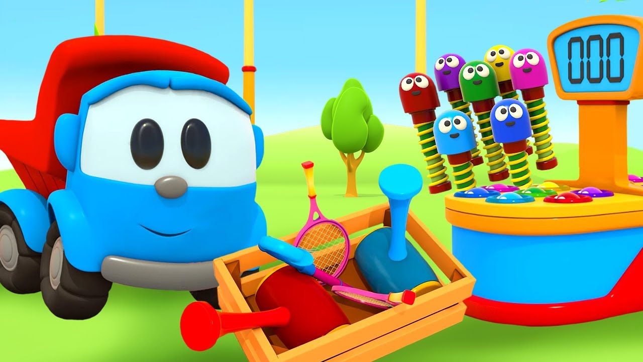 Gruzovichok-Leva-i-igrushka-s-molotochkom.-Razvivayushhie-multiki-dlya-detej