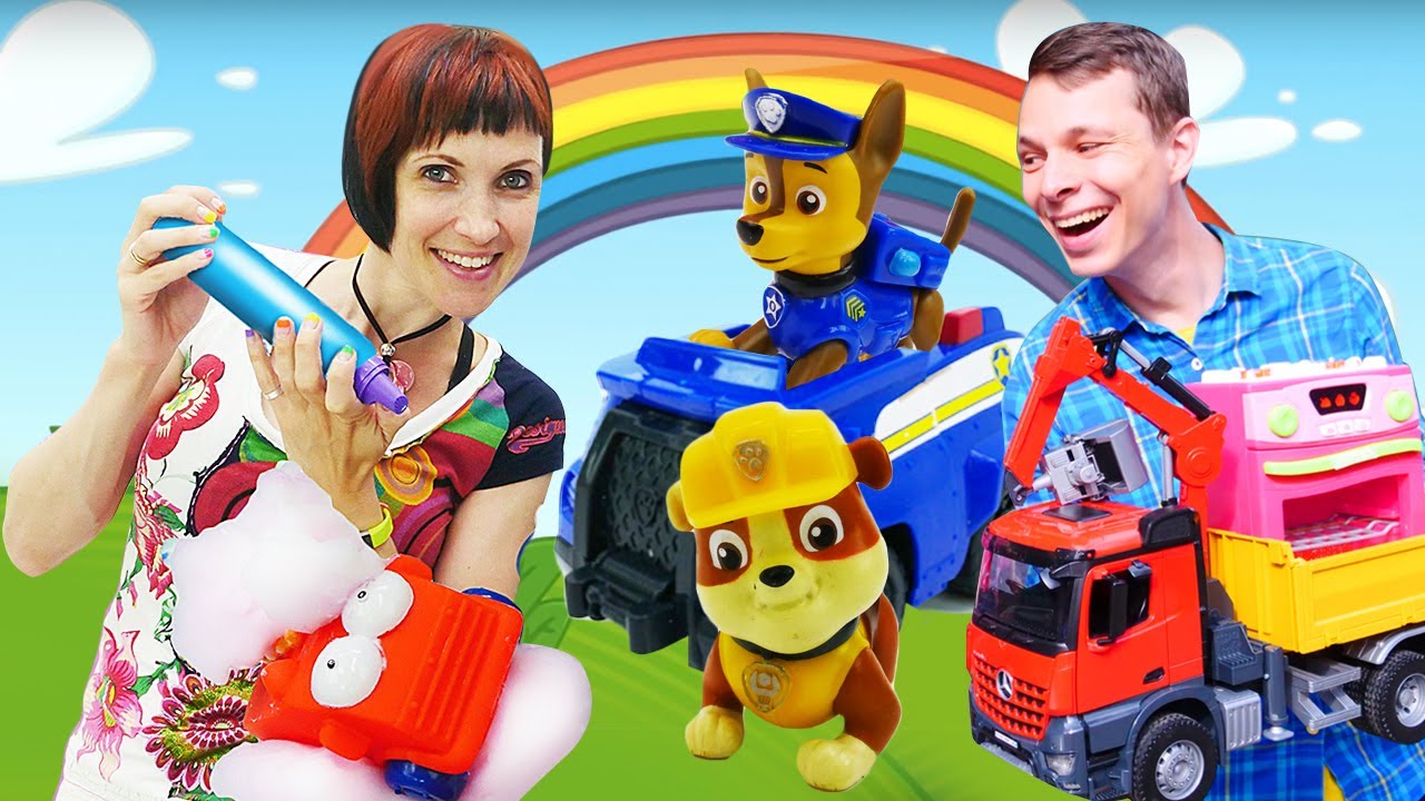 Kafe-na-dereve-SHHenyachii-patrul-i-mashinki-luchshie-serii-Video-dlya-detej-Kapuki-Kanuki