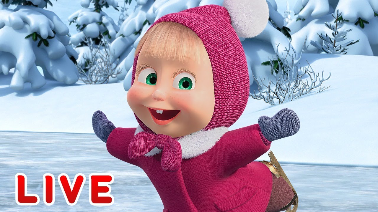 Masha-i-Medved-Multfilmy-pro-Zimu-Vse-serii-podryad