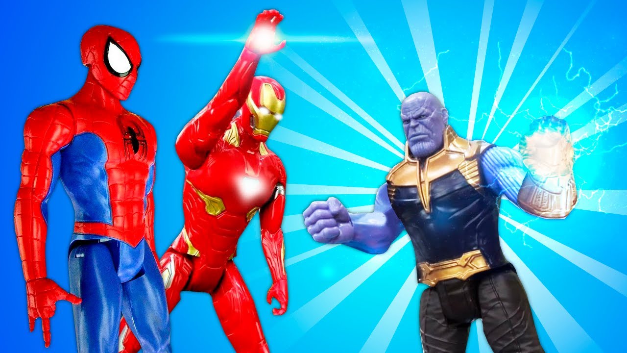 Novye-igry-s-Supergeroyami-Mstiteli-i-CHelovek-Pauk-protiv-Tanosa-Onlajn-video