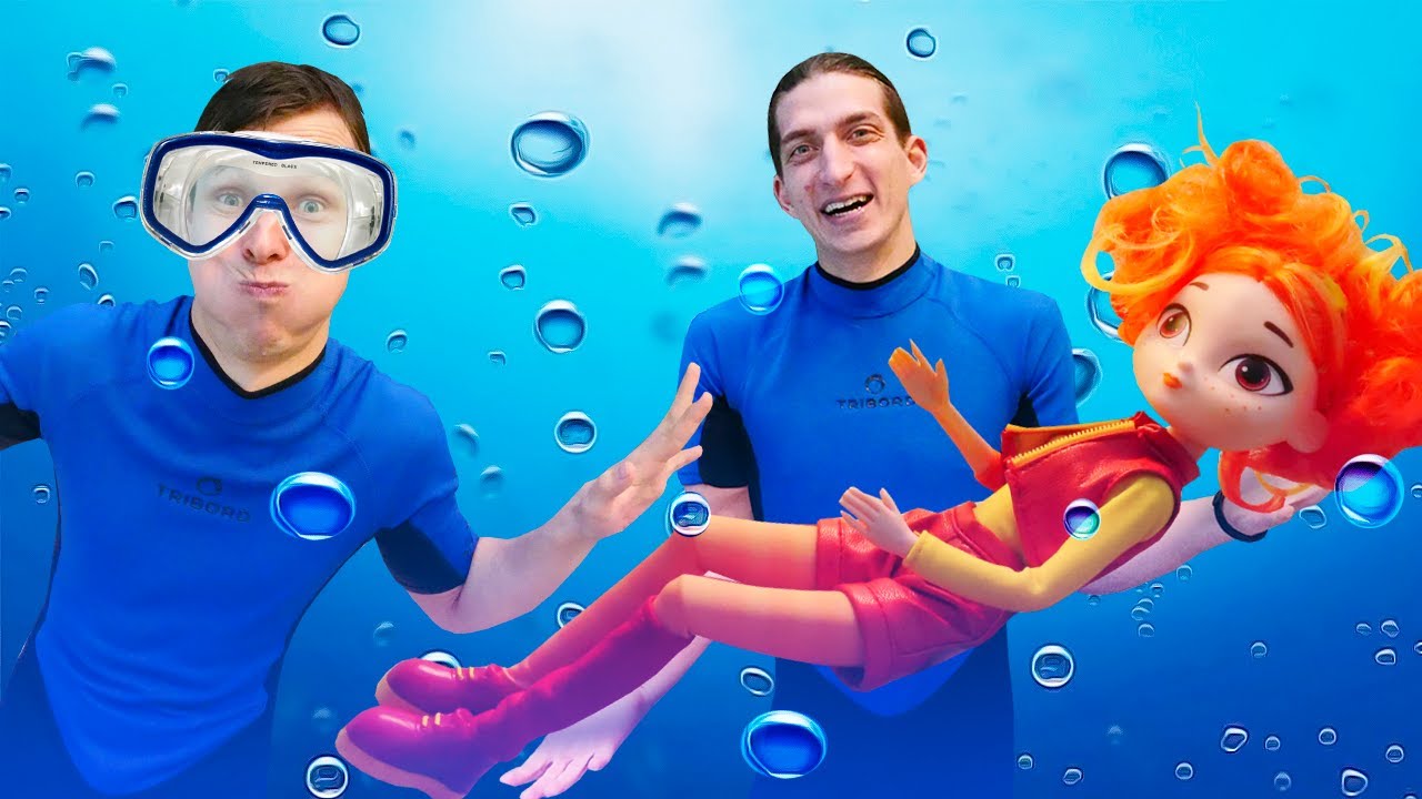 Onlajn-igry-s-supergeroyami-Skazochnyj-Patrul-v-Akvaparke-Smeshnoe-video-shou-Akvatim