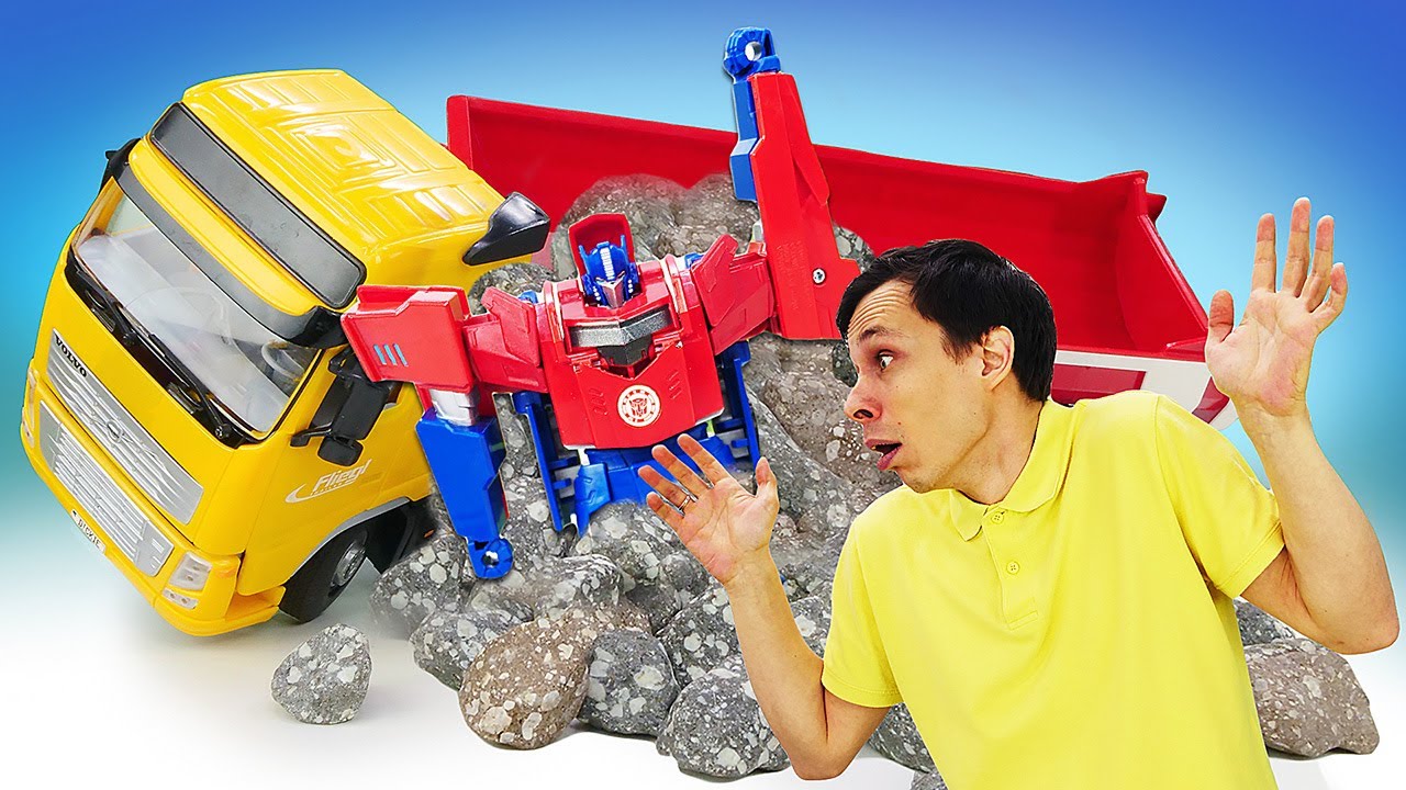 Novye-igry-s-Transformerami-Optimus-Prajm-i-Fyodor-razbirayut-zaval-Video-onlajn-pro-supergeroev