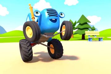 Sinij-Traktor-3D-Klad-i-kolyosa-Novye-multiki-pro-mashinki