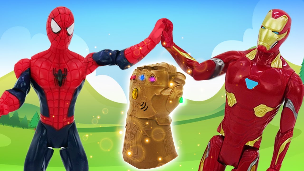 ZHeleznyj-CHelovek-i-Spajdermen-Geroi-Mstiteli-protiv-Titana-Tanosa-Video-igry-s-supergeroyami